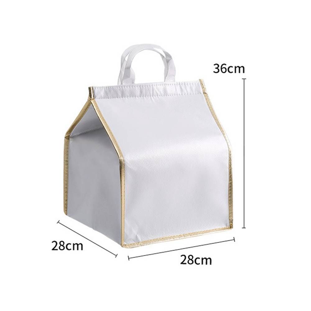 1PC Foldable Multifunction Cake Insulation Bag Waterproof Aluminum Foil Cooler Bag Thermal Box Home kitchen Bag: SKY BLUE