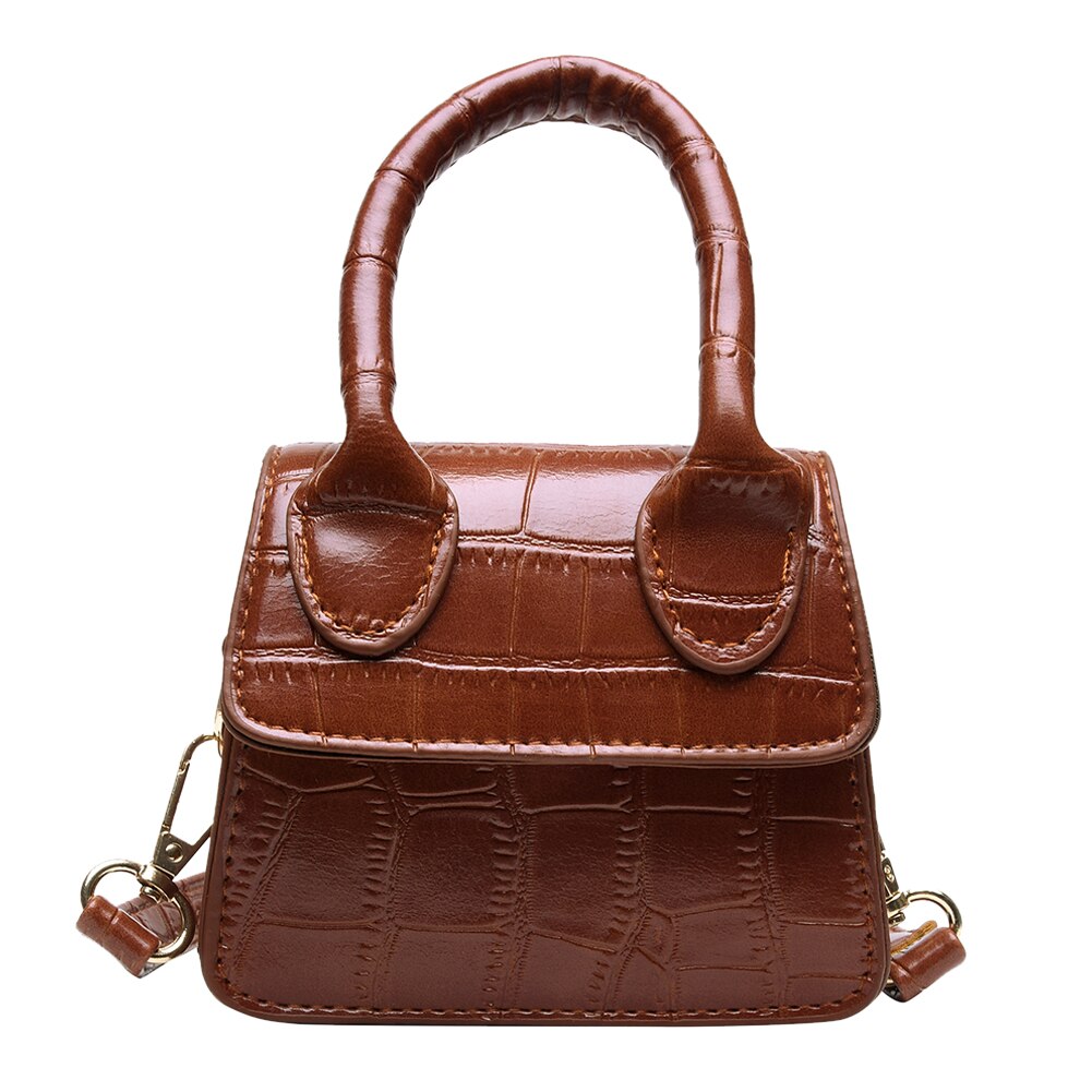 Modische Frauen Schulter Umhängetaschen PU Leder lässig Bote Handtasche für Einkaufen und Reisen Dekoration: licht braun