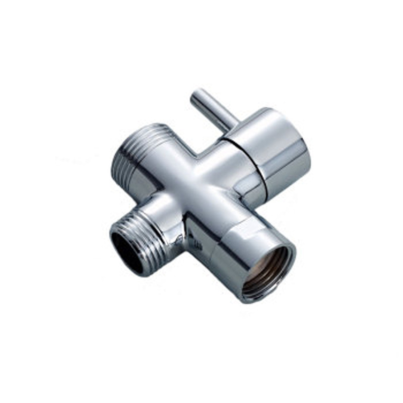 Válvula desviadora Riser rígida BSP de 3 vías para cabezal de ducha de mano o grifo de baño, interruptor de salida, 3/4 &quot;y 1/2&quot;
