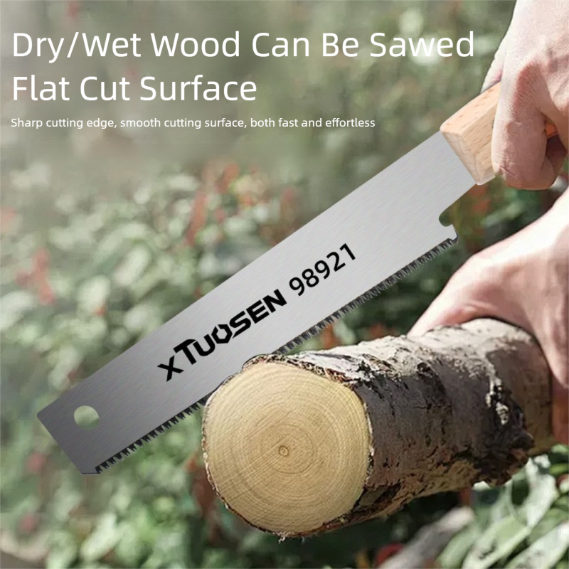 Handzaag 6-inch dubbelzijdige zaag Flexibel blad voor vlak snijden Huishoudelijk houtbewerkingsgereedschap Fijne tand Precisie platte zagen