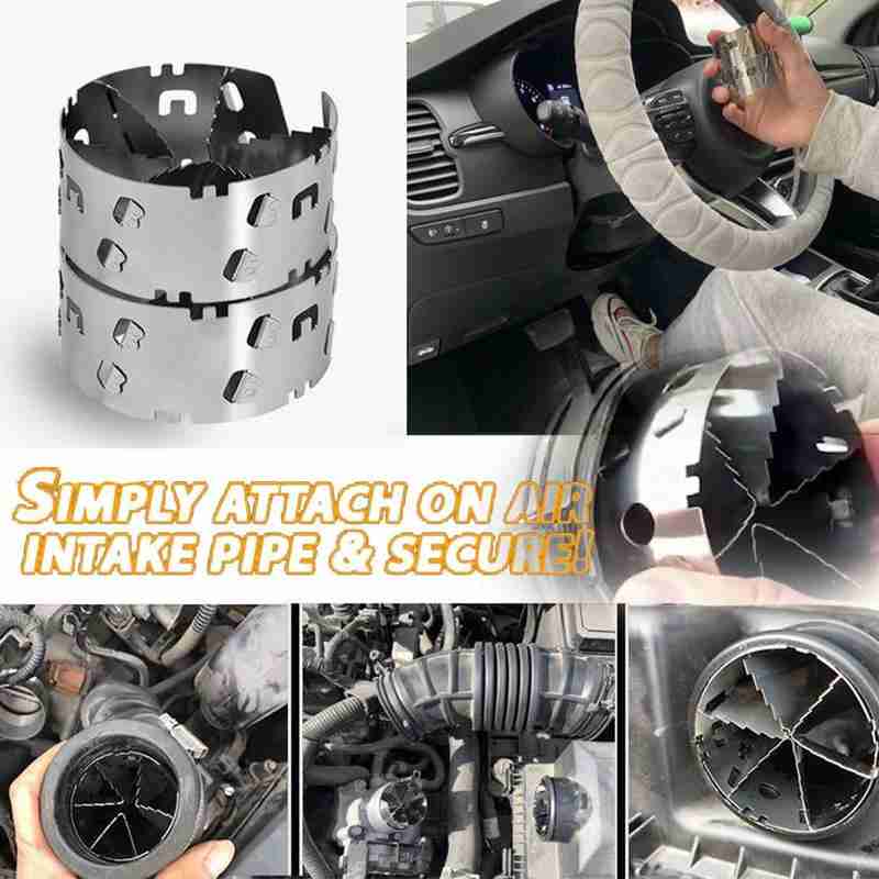 TopSpeed-turbocompresor de coche, adaptador de turbocompresor de coche, ventilador ahorrador de combustible de Gas, acelerador modificado, turbina ahorradora de combustible de admisión