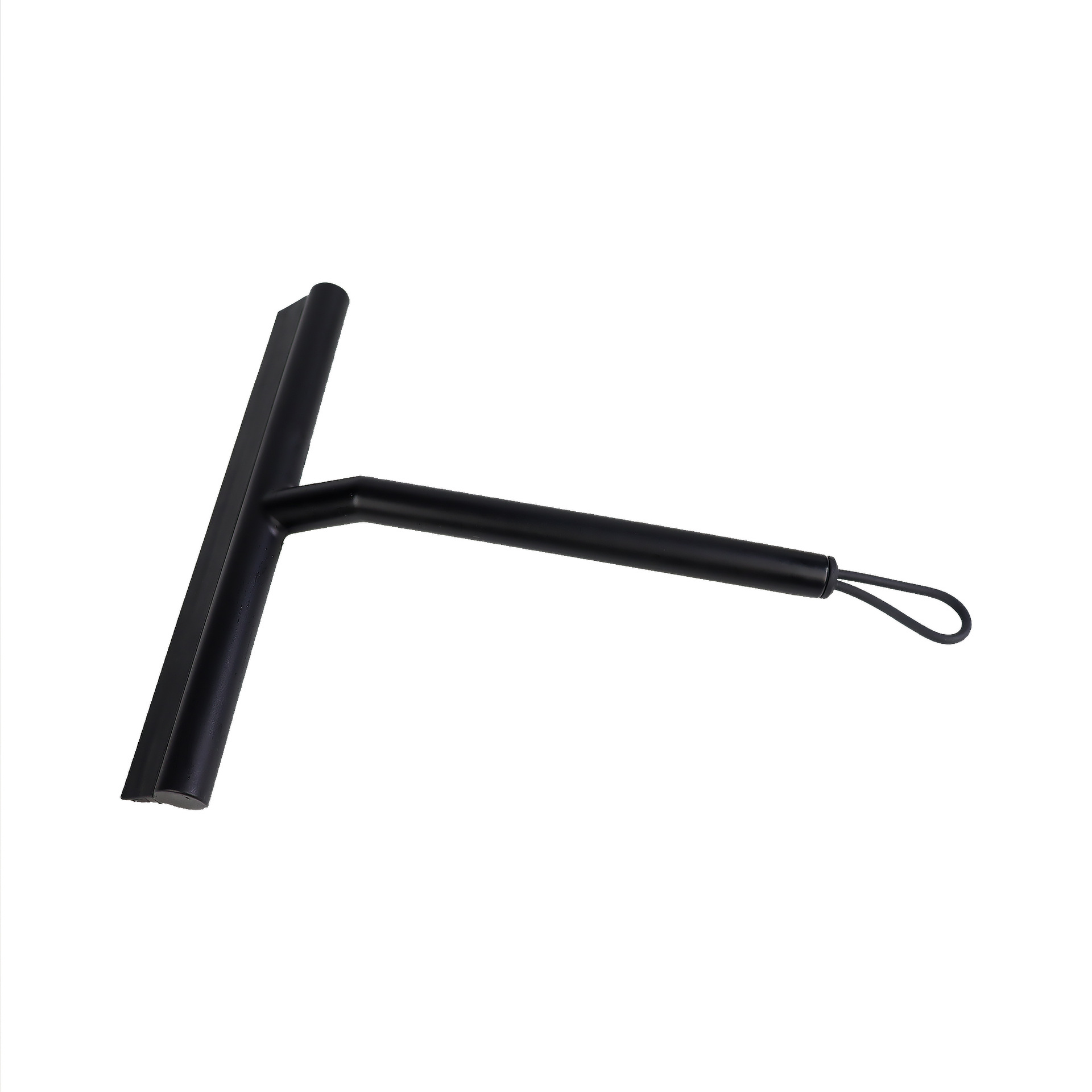 Shower Squeegee for Glass Door Wall Scraper Cleaner with Silicone Holder Bathroom Mirror Wiper Rubber Blade Water Remover Tool: Blue