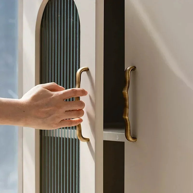 Antikke bronze messing skabsgreb retro garderobe skoskabe til skuffer køkkengreb tilbehør