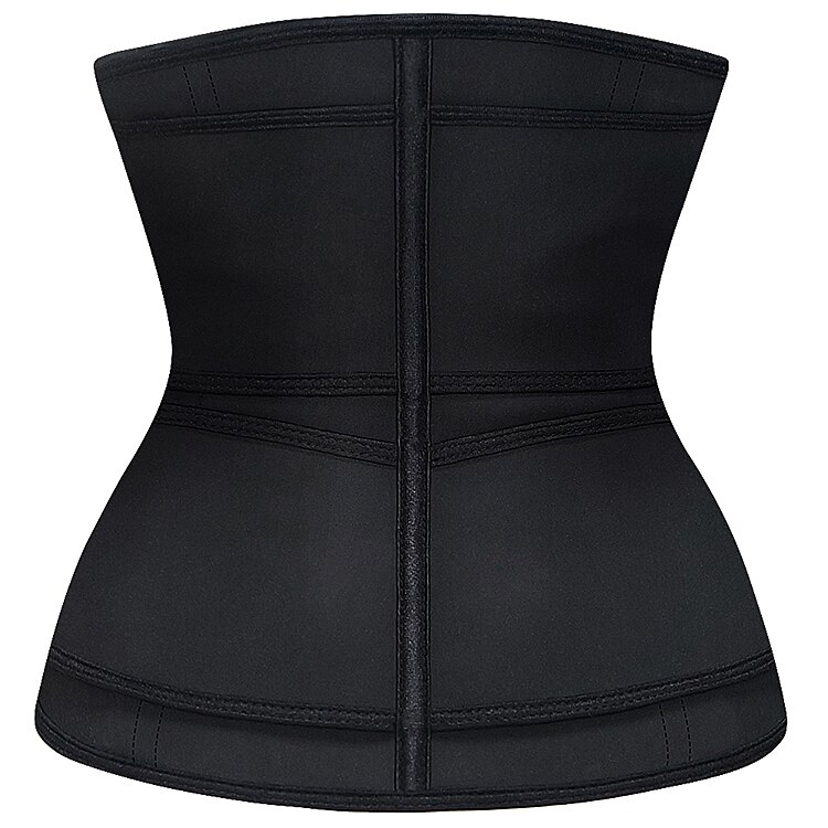 9 Steel Boned Latex Waist Trainer Slimming For Weight Loss Women Two Strap Corset