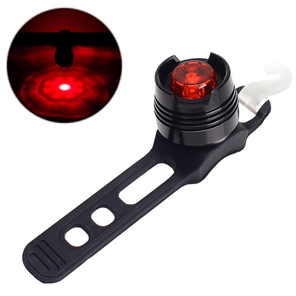 Aluminium Fiets Voor Achter Tail Helm Rood Wit Led Flash Lights Veiligheidswaarschuwing Lamp Fietsen Voorzichtigheid Licht Waterdicht