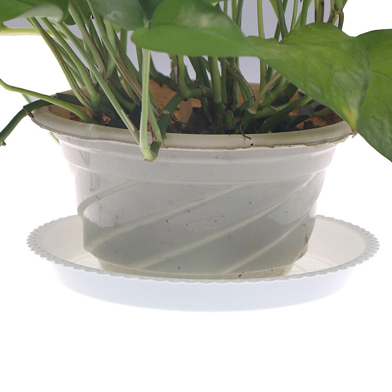 Ronde Plastic Bloempot Lade Duurzaam Plastic Plant Bloem Pot Gloss Planter Home Tuin Decoratie