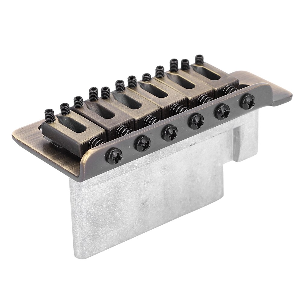 Guitar Bridge 6-String Electric Guitar Tremolo Bridge System for ST Guitar Copper Color Electic Guitar Bridge