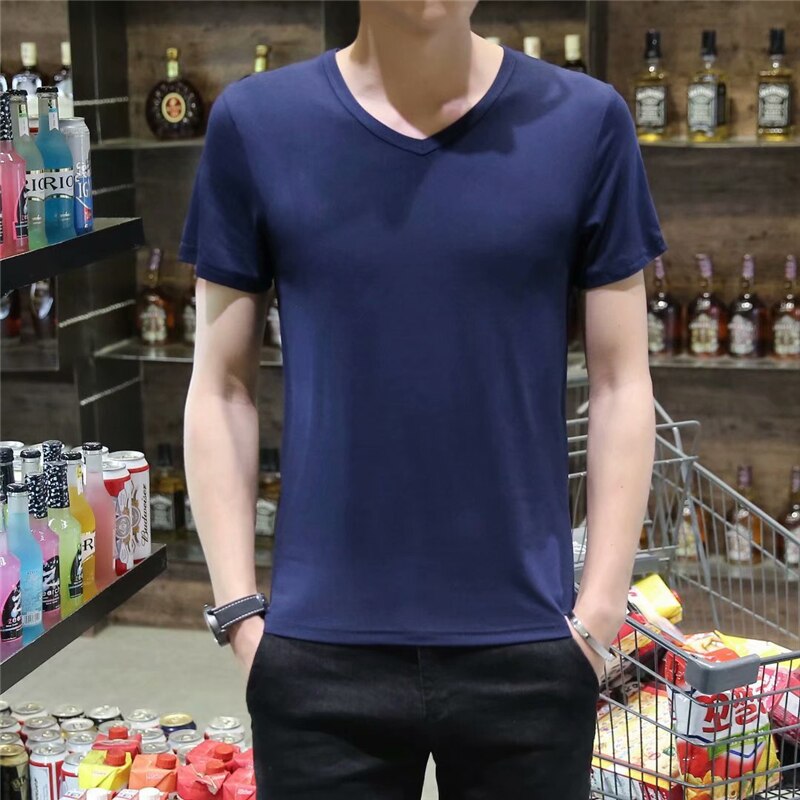 Herr t-shirts sommar kort ärm o-ringad rand tryckt lös smal t shirt herr toppar tee storlek m-xxl