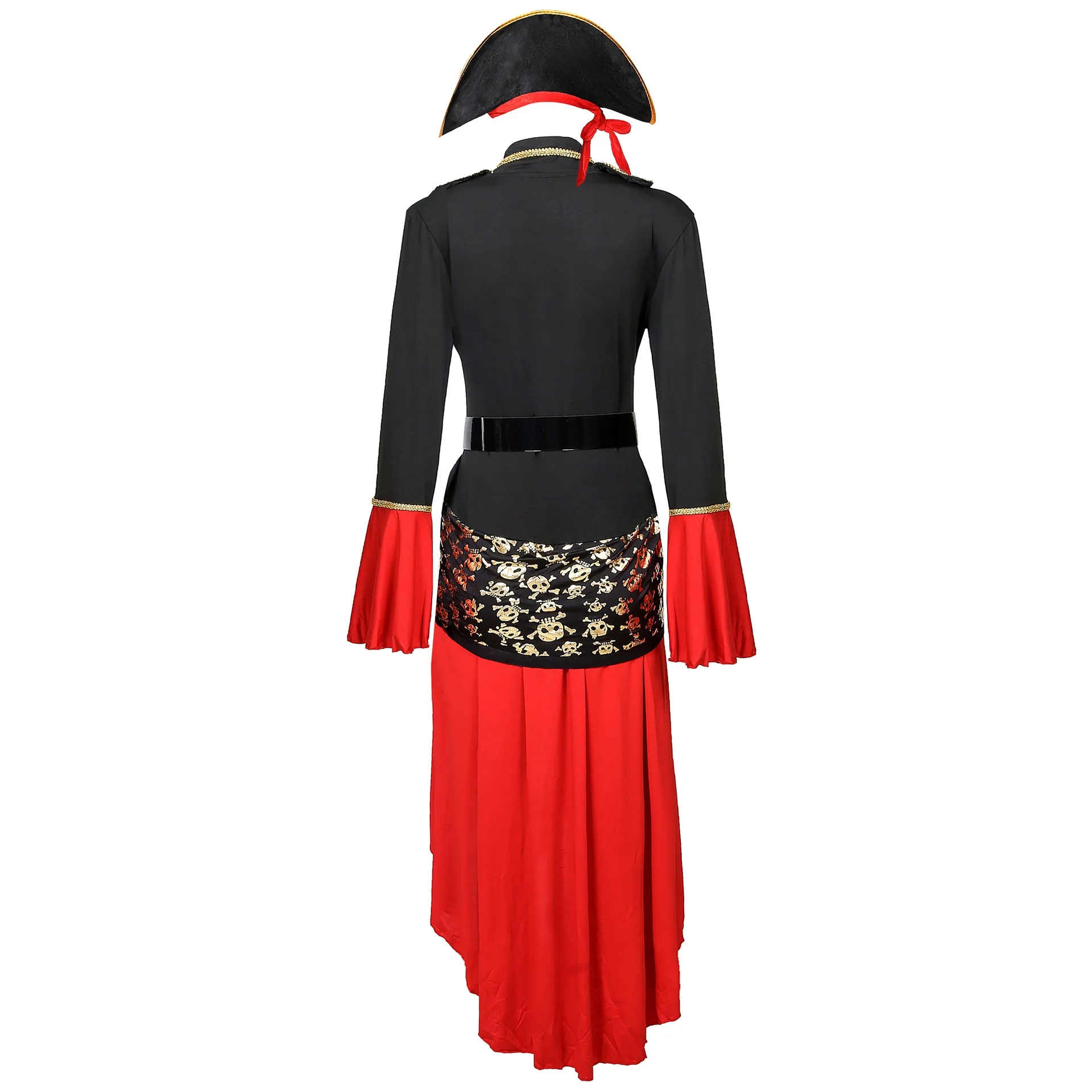 Große Größen Piratenkostüm Damen - Retro Mittelalter Cosplay Uniform - Bühnenperformance Outfit