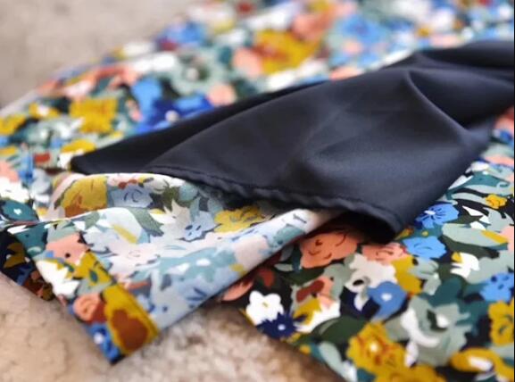 Falda Midi de algodón con estampado Floral para mujer, faldas largas con estampado de flores coloridas,