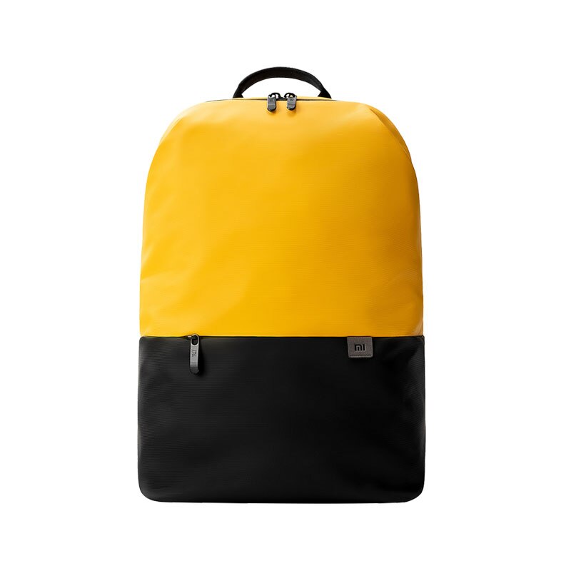 Original xiaomi backpack simple casual backpack 20L bag large capacity men and women 450g ultra light waterproof laptop backpack: yellow