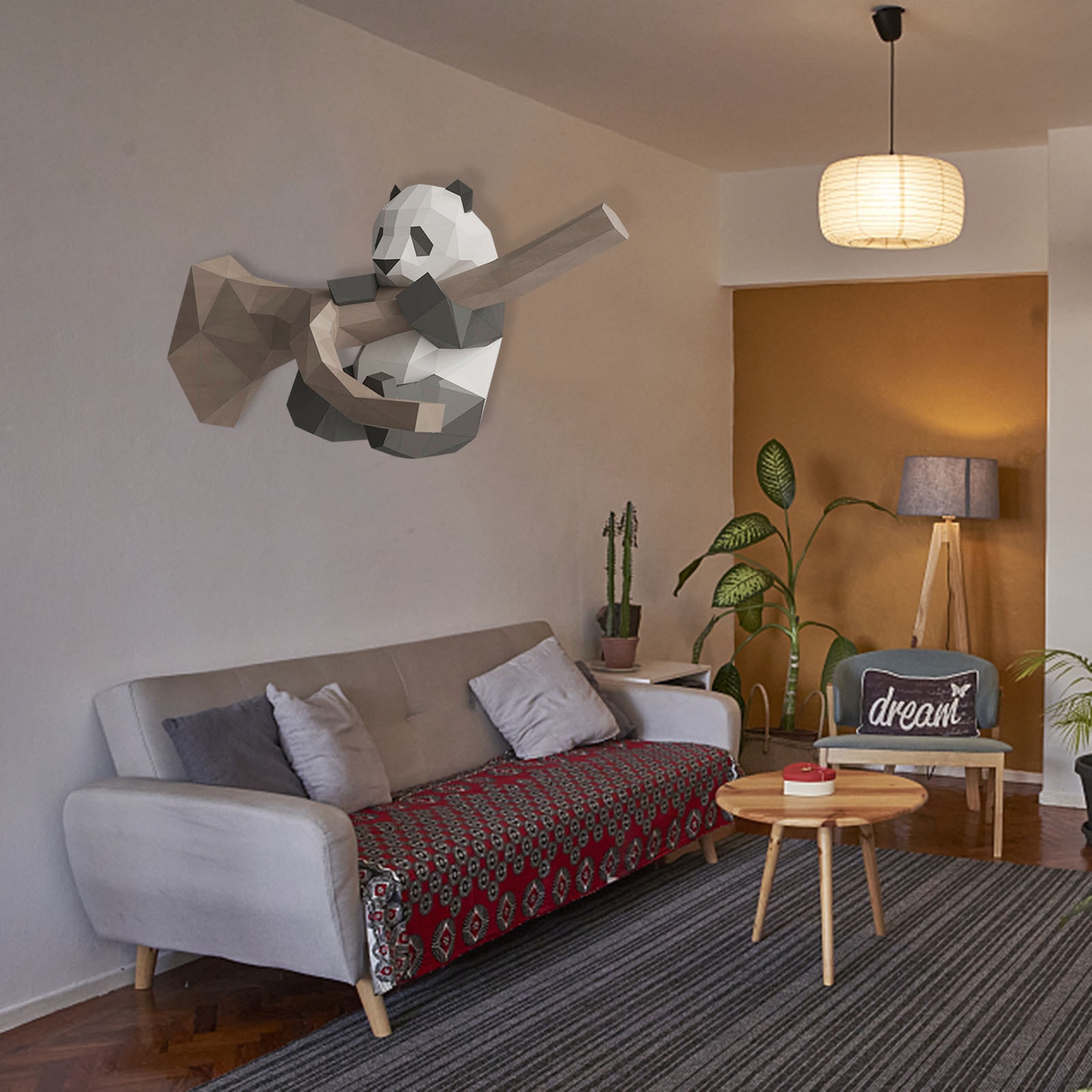 3D papier modèle Animal Panda papercraft décor à la maison décoration murale Puzzles éducatifs bricolage décoration pour enfants adulte