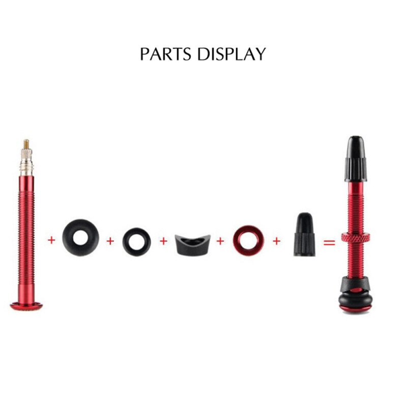58Mm/72Mm Mtb Racefiets Extender Kleppen Ultralichte Aluminium Met Tubeless Fiets Ventiel Fiets valve Tire Accessoires