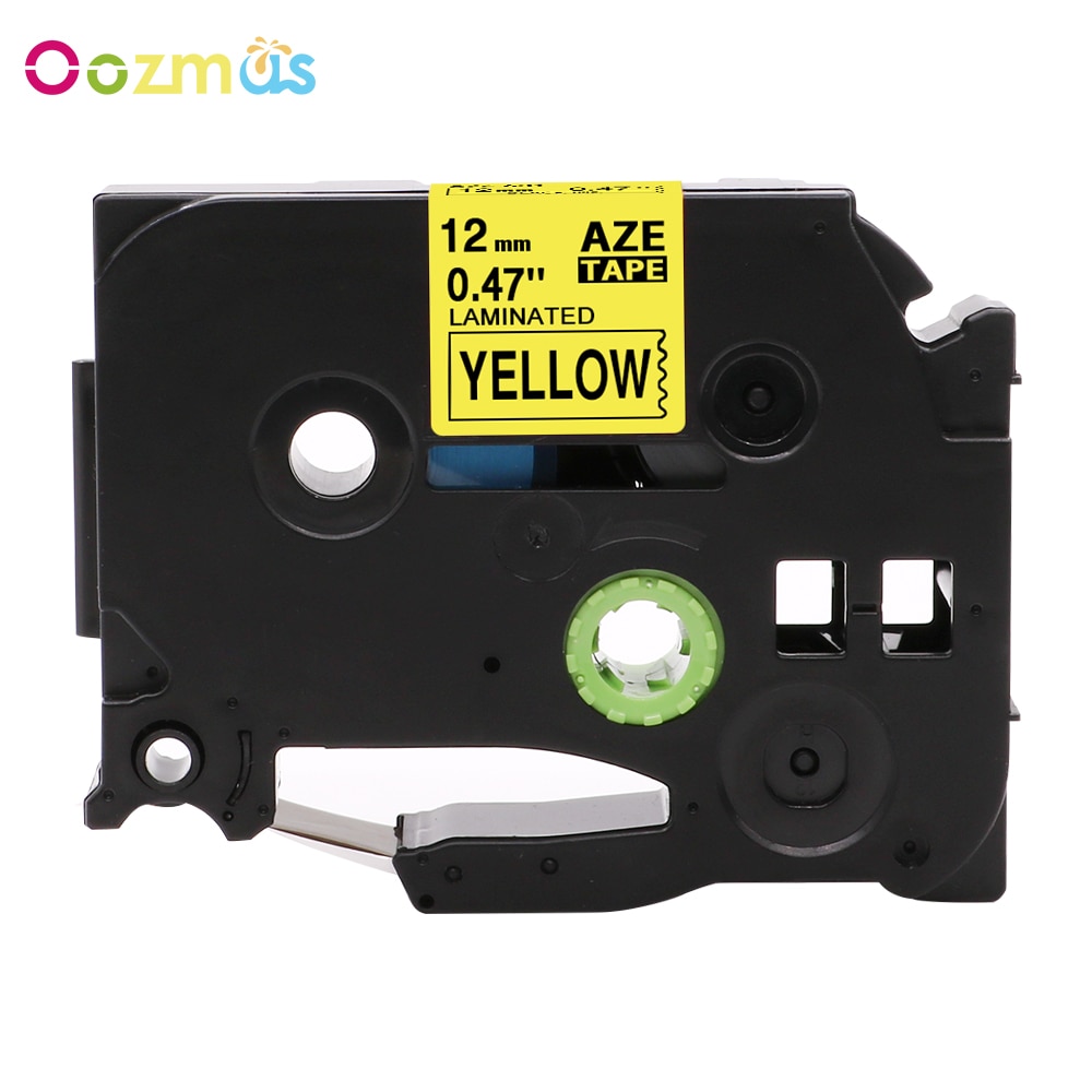 Oozmas 5- pack 12mm tze -631 compatibele brother p-touch zwart op geel gelamineerde labeltapes p-touch tz tze 631 tz tze 631 tz-631