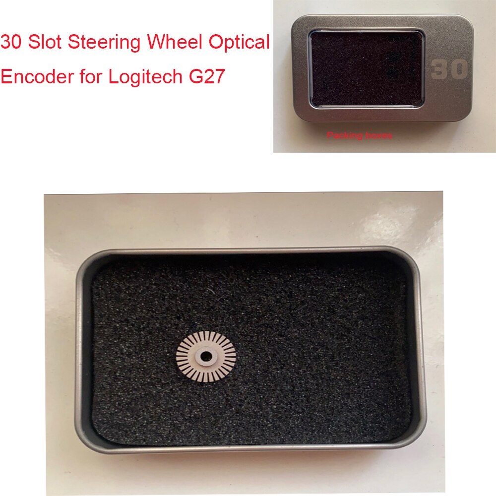 30 Slot Steering Wheel Optical Encoder for Logitech G27 / Driving Force GT Steering Wheels Systems 304 Stainless Steel Material