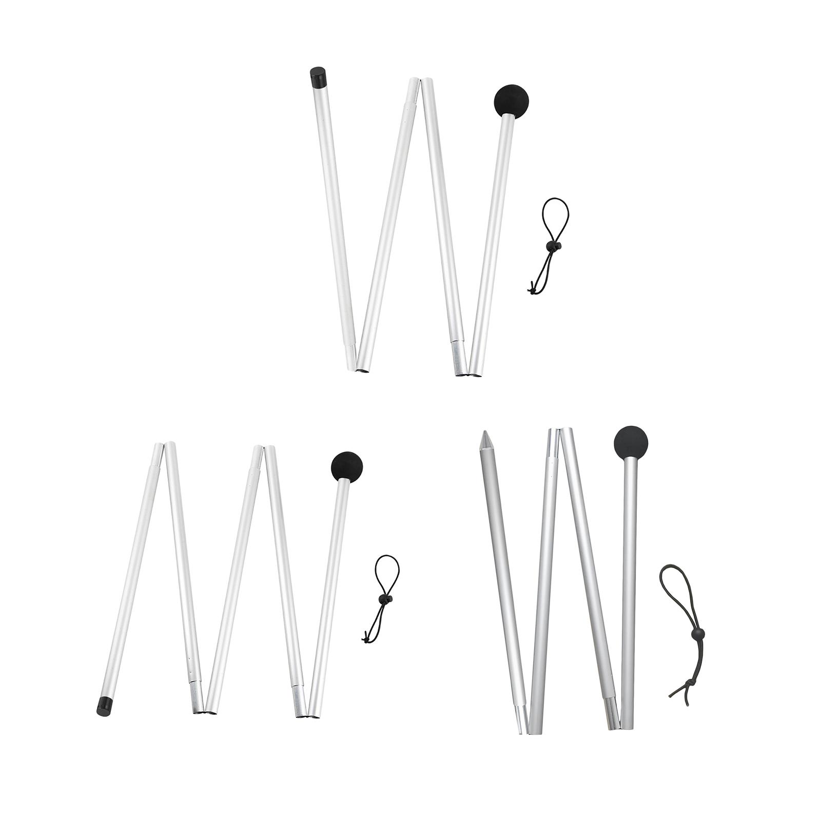 Tent Poles Tent Rods 1.6M/2M Preassembled Tent Pole for Tarp Gardening Shelter