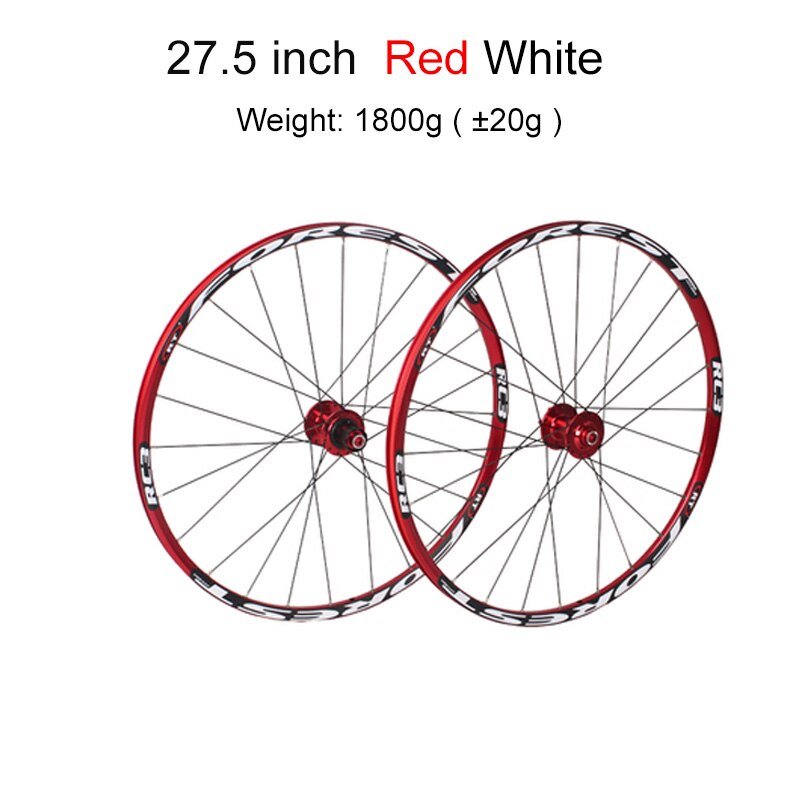 Mountainbike Mtb Cross Country Fietsen Wheel Hub Fietsonderdelen 26 27.5 Inch RC3 Peilin Dragende Aluminium Fiets: 27.5 inch Red white