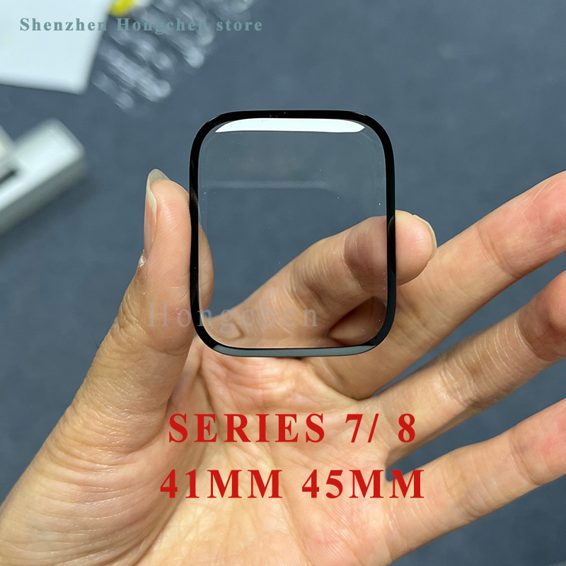 Pantalla de cristal exterior para Apple Watch SERIES 1 4 5 6 SE 44MM 40MM 7 8 41mm 45mm Panel de lente de gafas externo reparación de repuesto OCA