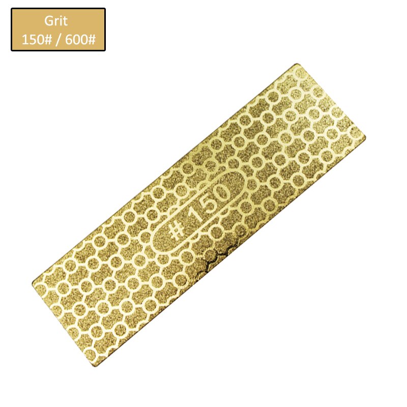 Diamond Sharpener Stone Double-sided Kitchen Outdoor Knife Sharpener Grinding Tools Honeycomb Titanium-plated Whetstone: Grit 150 600