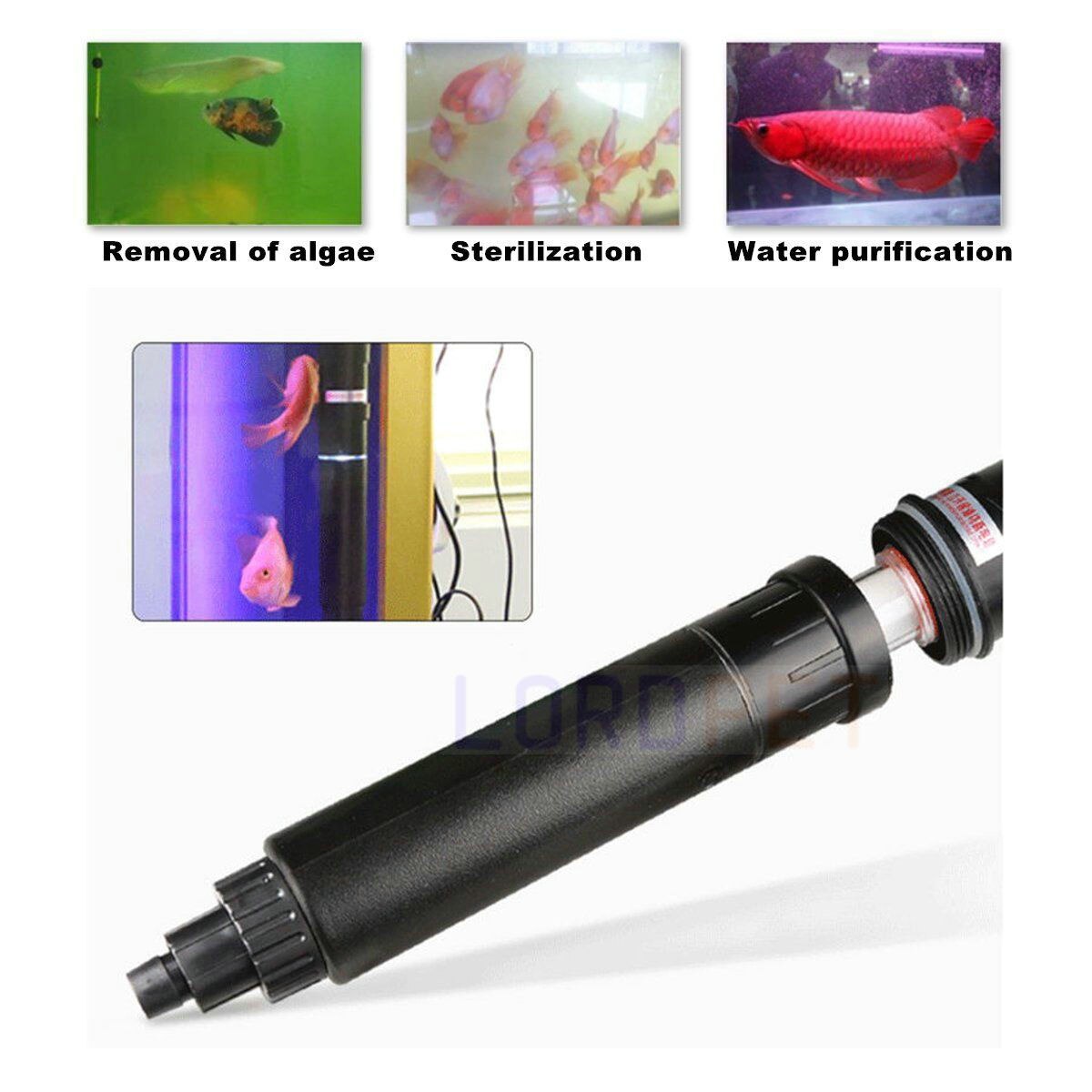SUNSUN UV Sterilizer Fish Tank Aquarium Purify Water Remove Algae UVC Light UV Lmap Water Purification Deodorant