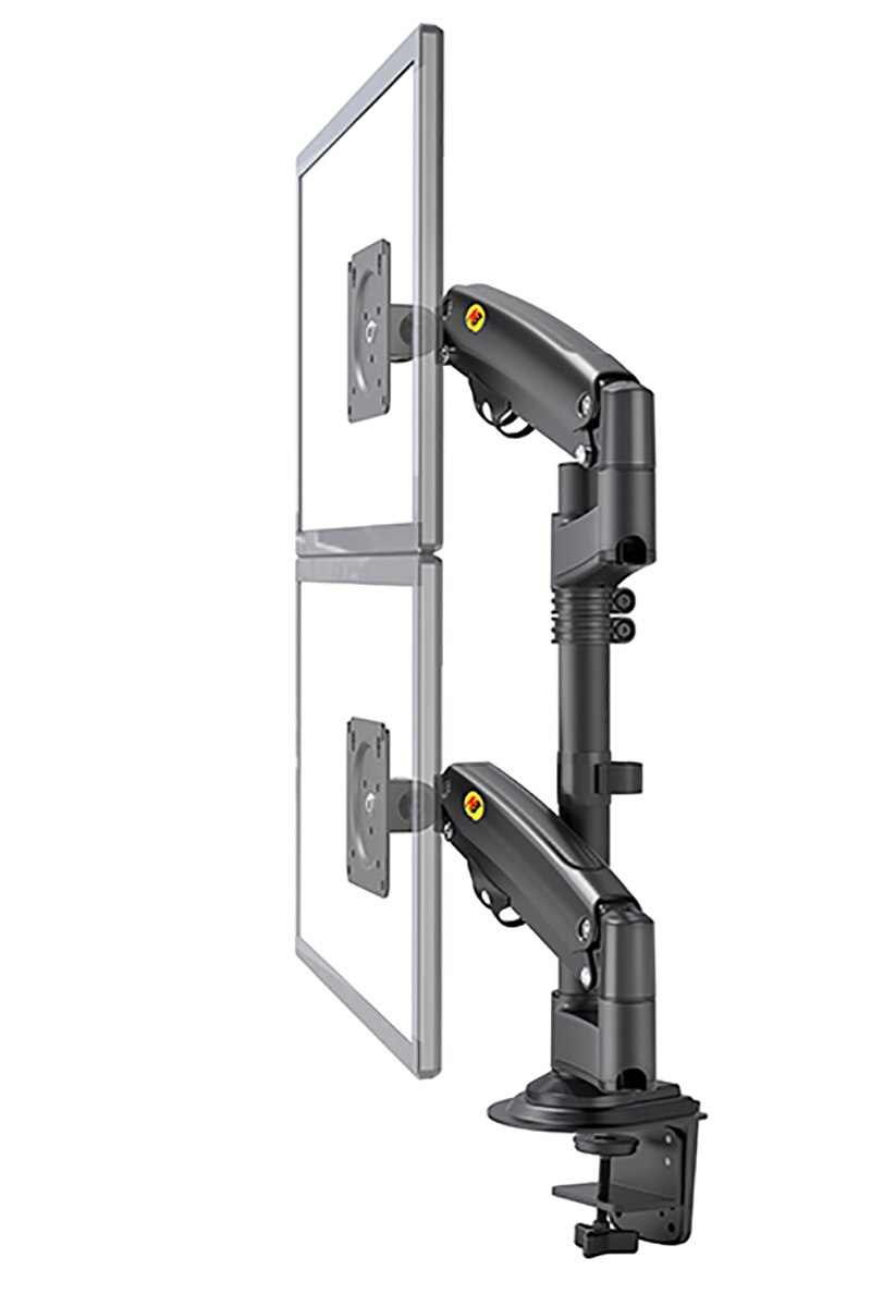 NB – support de bureau ergonomique H180 avec Double bras à ressort à gaz, pour écran LCD et TV, 22-32 pouces, 2-12kg,: Default Title