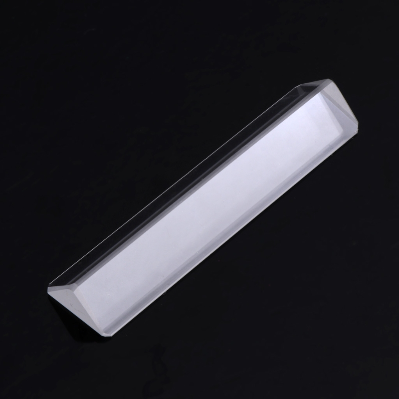 Trekantet fargeprisme  k9 optisk glass rettvinklet reflekterende trekantet prisme for undervisning av lysspektrum  m13