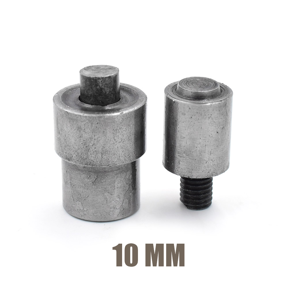 3.5mm-40mm hulhuller i metal. nitte. knap. formemaskine til knapper. værktøj til montering af øjer. metal stomatal matricer: 10mm