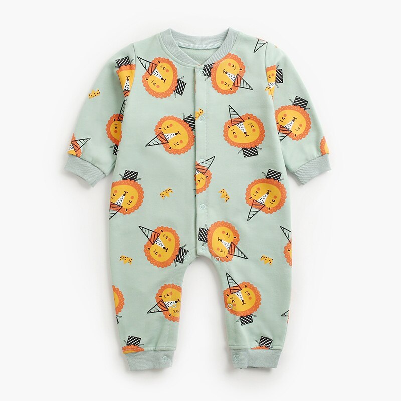 Pagliaccetti per neonati Melario Baby Boys Girls pagliaccetti a maniche lunghe Cartoon Infant tuta Baby Toddler Clothes: AH1666 green / 0-6M