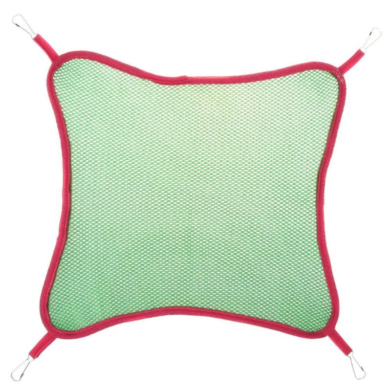 Hamaca de Mascota, manta colgante para verano, hamaca para hámster, tela de malla de sándwich transpirable, hamaca para gato doméstico, columpio colgante: green