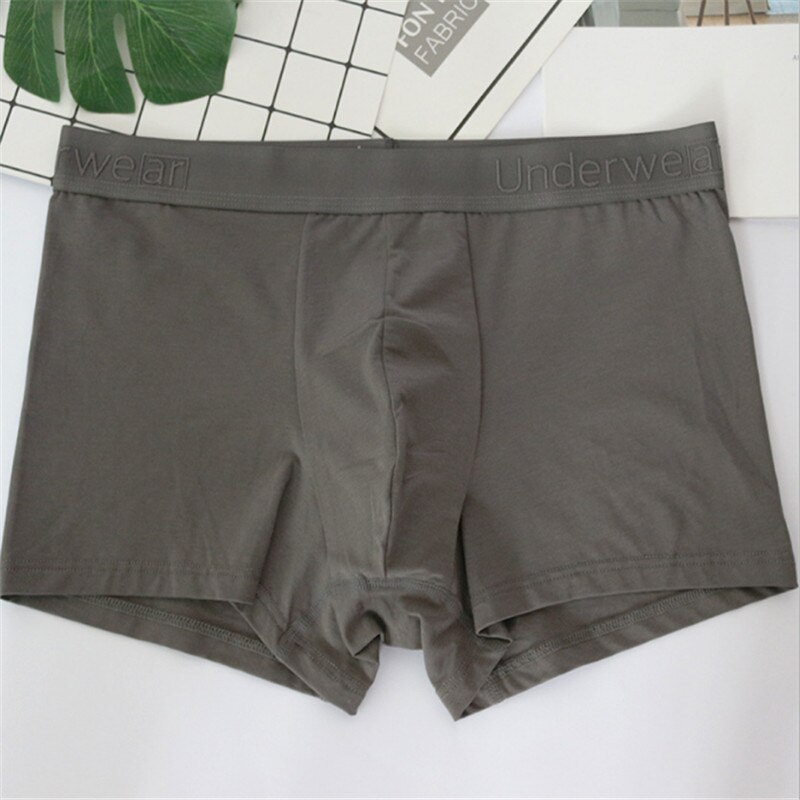 5pcs High Density Mens Cotton and Modal Underpants Durable and Washable Underwear Factory