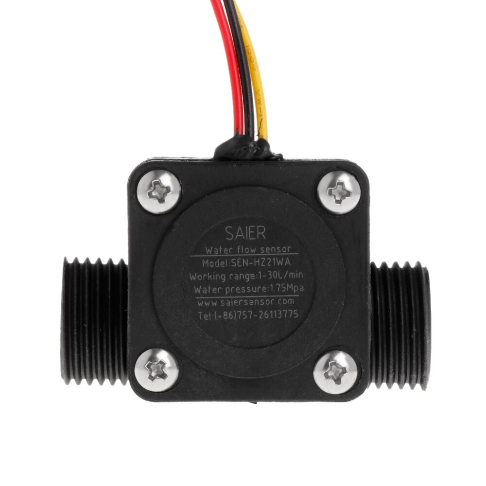 G1/2" 1-30L/min DC5V Water Flow Sensor Flowmeter Hall Flow Sensor Switch Arduino