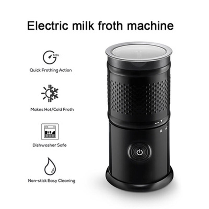 Melkopschuimer, Automatische Melkopschuimer, Grote Capaciteit Automatische Schuim Maker Voor &amp; Koud Melkschuim, koffie Eu Plug Een