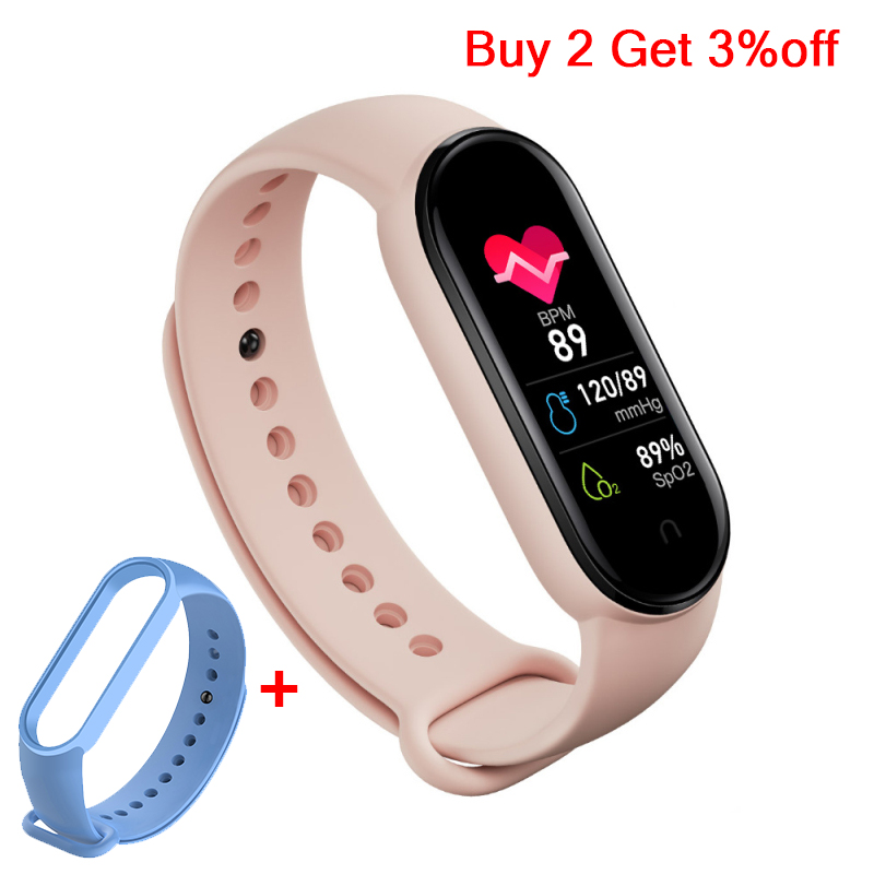 M6 Smart Bracelet Smart Watch Sport Fitness Tracker Smartband Men Women Smart Band For iOS Android Bluetooth-compatible Band