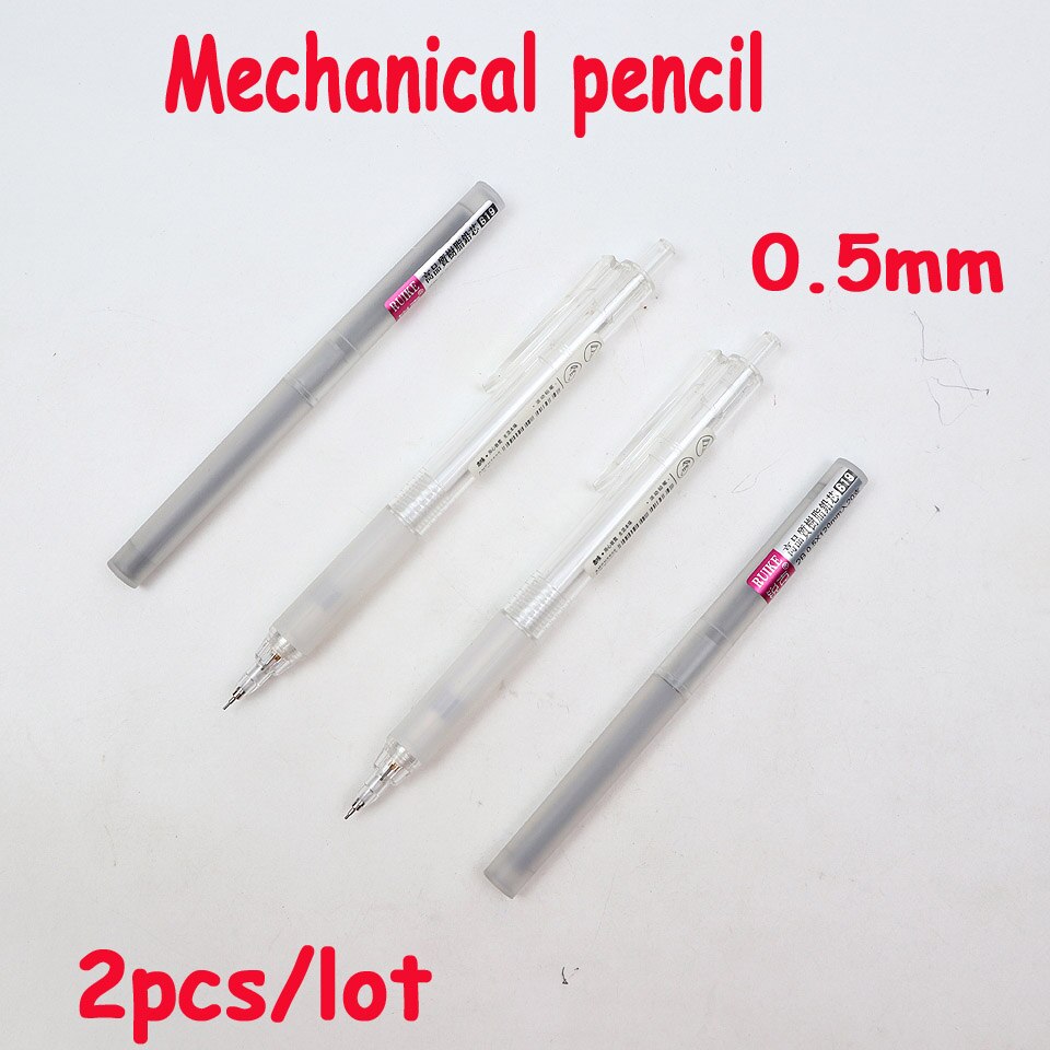 Mechanical Pencil 0.5mm Automatic pencil For Painting School Supplies Send 2 Pencil lead: 2pcs--0.5mm