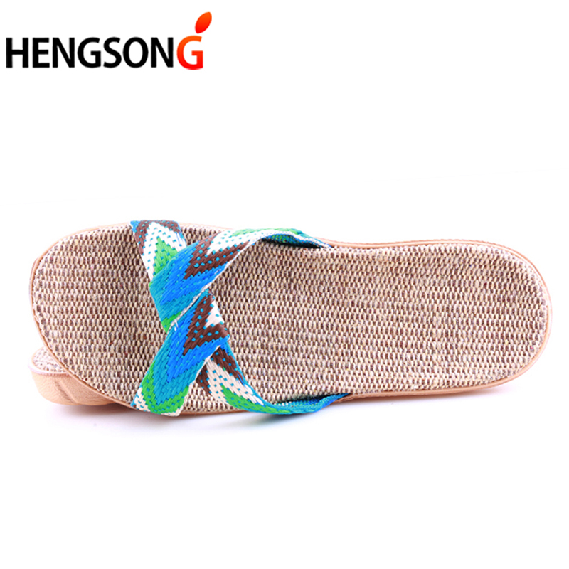Zapatos deportivos de verano para mujer, sandalias de playa Unisex para hombre, zapatos de exterior, sandalias de playa con cinturón cruzado de lino, zapatillas