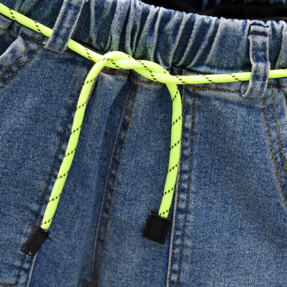 Pojkar jeans jeansbyxor barnkläder barnkläder vår höst ung pojke raka cowboybyxor fritidsbyxor 2-7 år
