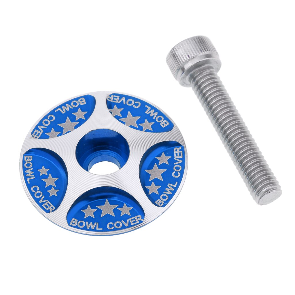 Sterren headset stuurpen kap afdekking met  m6 bouten voor 28.6mm fiets fiets vork