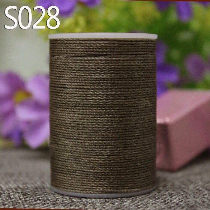 Yl055 0.55mm vokset trådsnor for skinnsøm, skinnsnor skinntråd: S028