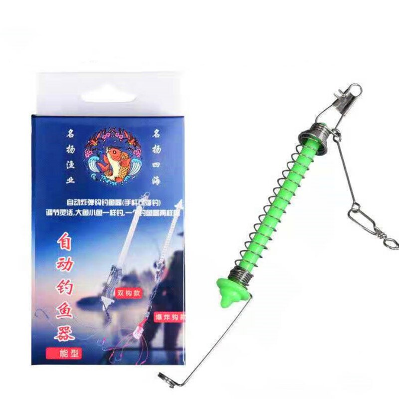 Automatyczny haczyk wędkarski akcesoria wędkarskie narzędzie połowowe automatyczny haczyk wędkarski wiosna spust hak leniwy uniwersalny pełna prędkość