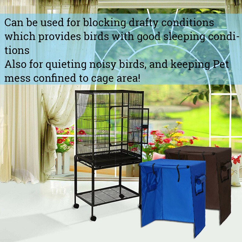 loros aviario aves jaula cubierta protector atrapasemillas bolsa impermeable protección ligera