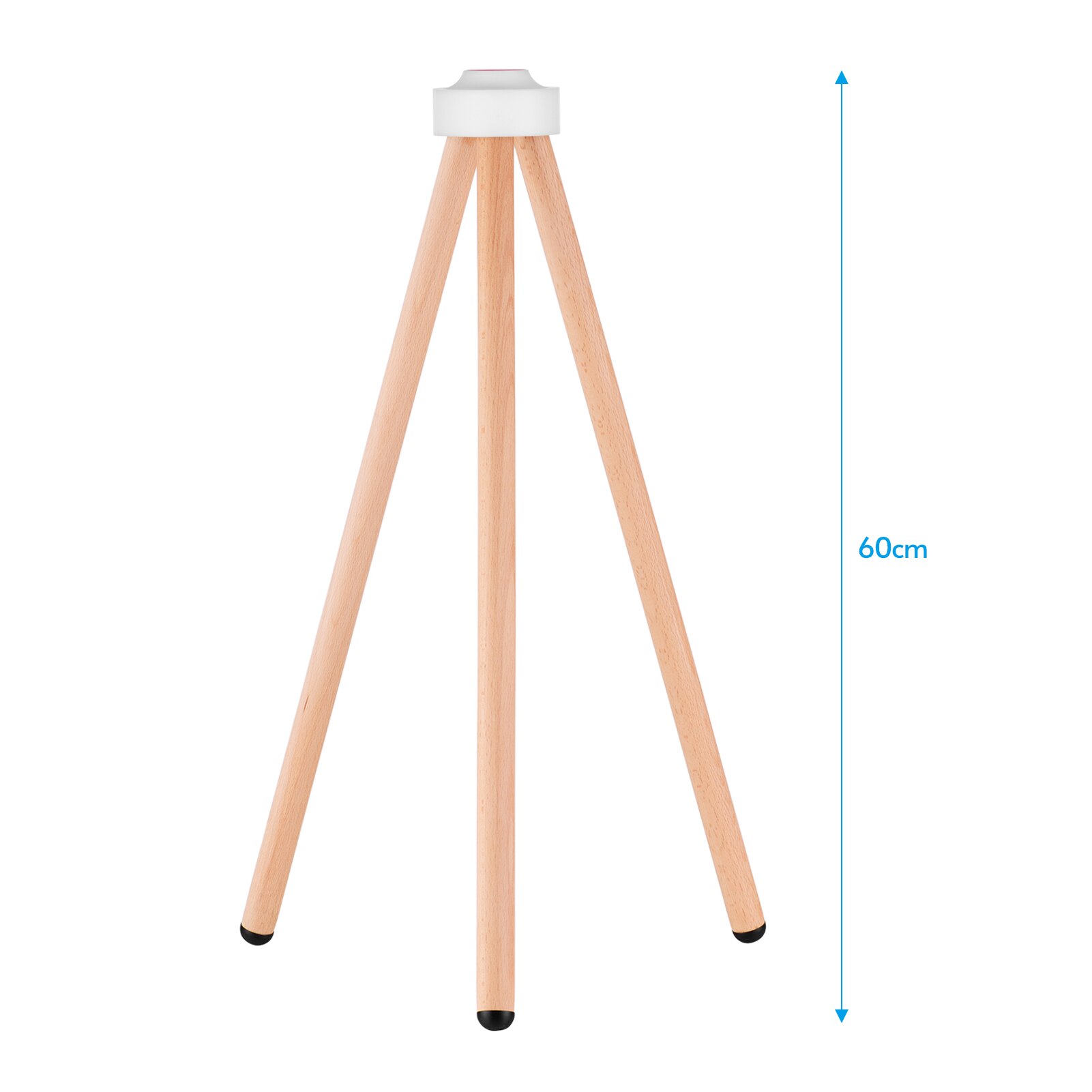 Smart Speaker Floor Stand Solid Wood Speaker Stand Smart Speaker Accessory Replacement for Apple HomePod: White 60cm