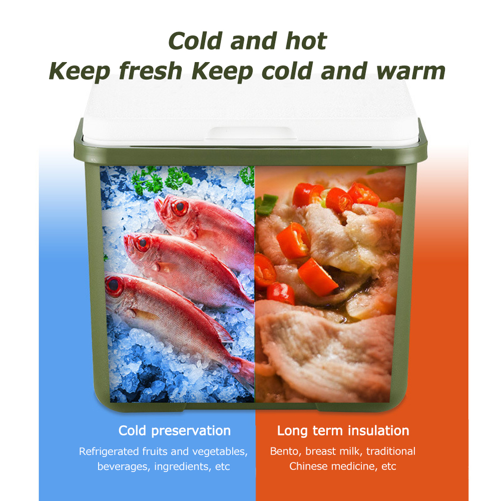 13/6L campeggio ghiacciaia frigorifero esterno frigorifero 18L grande capacità portatile secchiello per il ghiaccio incubatore frigorifero auto conservazione fresca