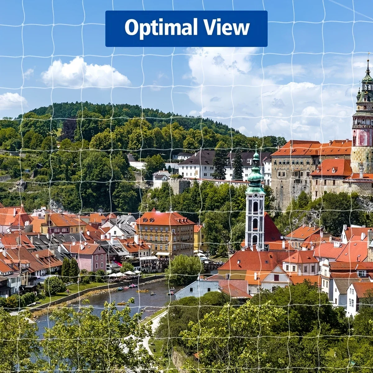 1 kattenet til altaner for at forhindre katte i at flygte, med monteringsbeslag, til indendørs og udendørs vinduer