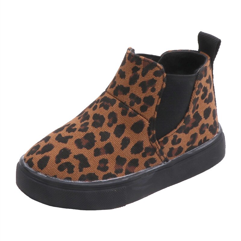 Rubberen laarzen voor meisjes, kinderen, babyschoenen, enkelwarme luipaardprint enkellaarsjes voor meisjes, babyjongens, kinderschoenen