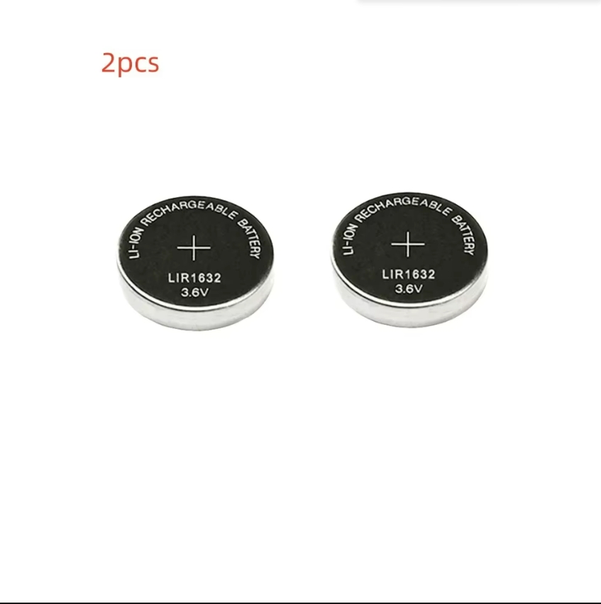 2PCS LIR2032 LIR2016 LIR2025 LIR2430 LIR2450 LIR1632 3.6V Rechargeable Lithium Battery Replaces CR2032 2430 2450: Blue