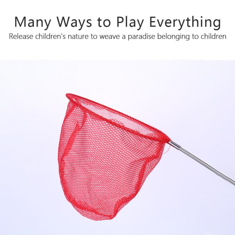 Extendable Rod Insect Butterfly Net Mesh Pocket Fishing Catch Outdoor Kids Children Popular Funny Game Colorful