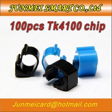 Gratis shippig 100 pcs kleuren 125 KHZ TK4100 chip kaart footstags/duiven ring tag/kip voet RFID tags