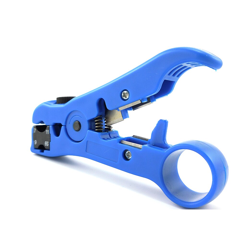 FTTF Tools UTP STP round and flat network cable RG59 RG6 RG11 coaxial cable stripping rotary wire stripper,wire stripper cutter