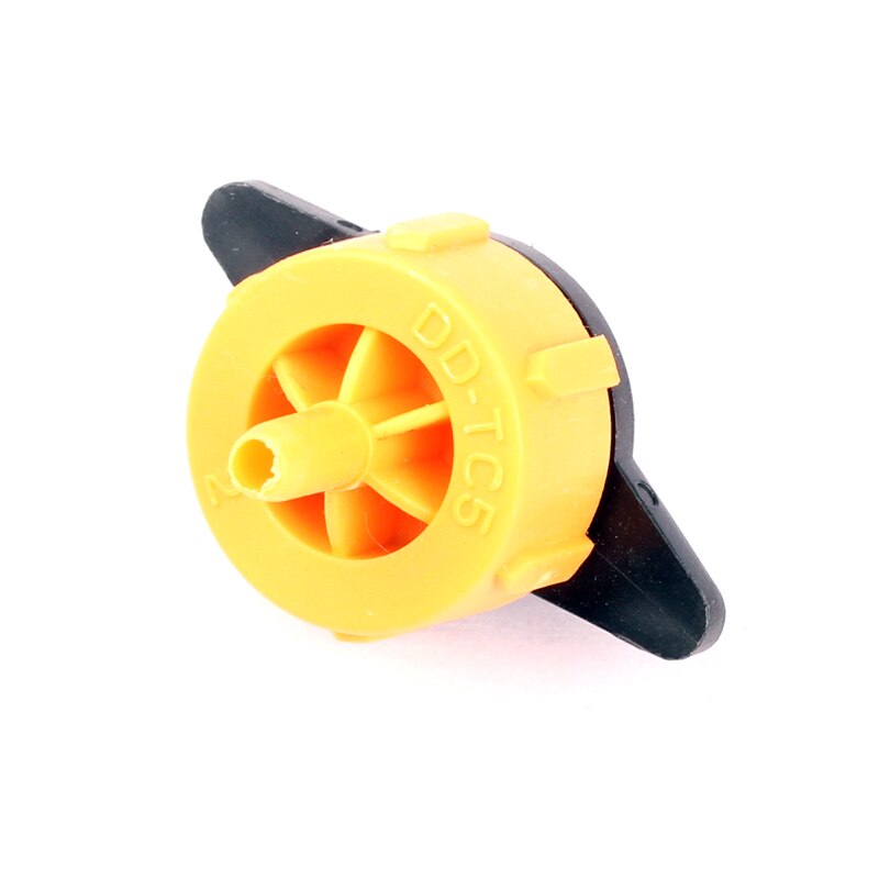 100pcs 2L/H Orange Steady Flow Barbed Dripper Durable Greenhouse Pressure Compensating Emitters Drip Irrigation System Fittings