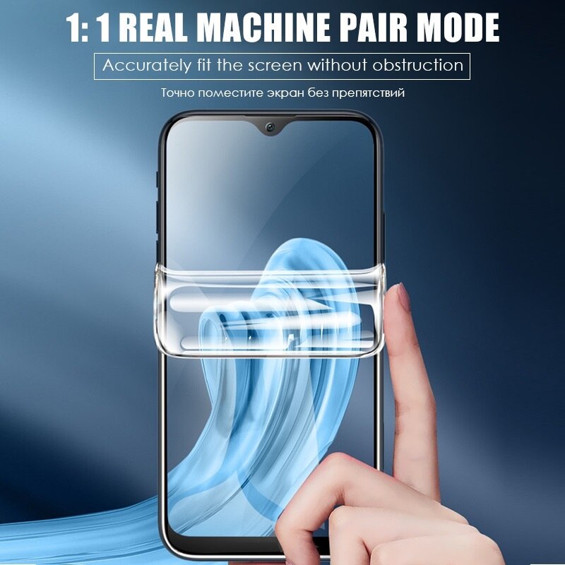 For LG Velvet Hydrogel Film LG Wing Screen Protector UV Liquid Full Glue Film Full Cover With Fingerprint Unlock Glass
